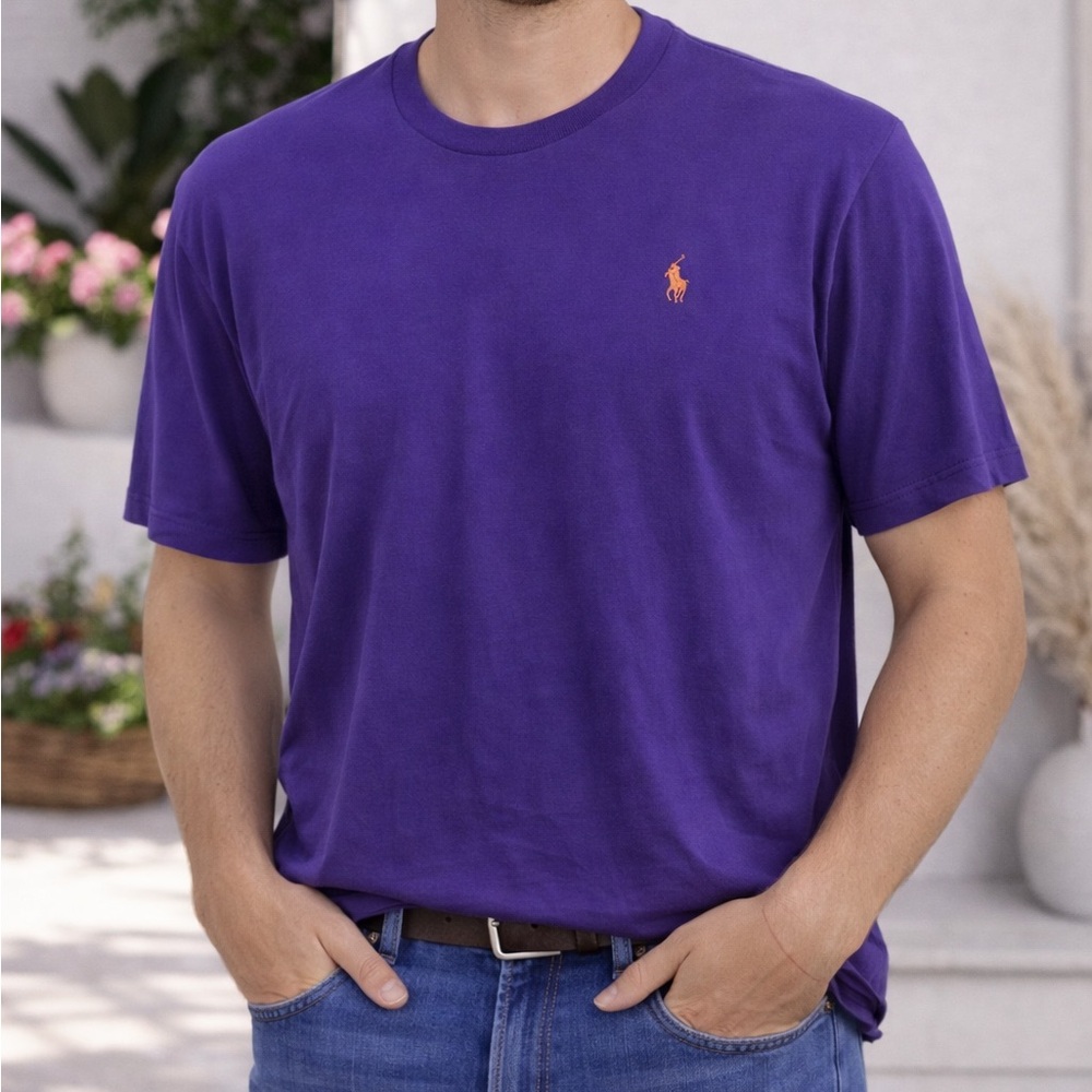 Polo by Ralph Lauren Men's Purple Tee
